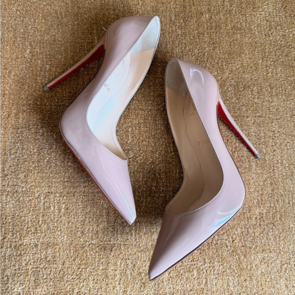 Christian Louboutin Nude Patent Heels